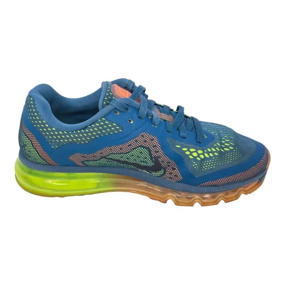 Nike Air Max 2014 Night Factor Blue / Black / Atomic Orange / Volt Size 8 US